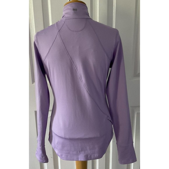 Lucy Tech Activewear Top Women’s Small Long Sleeve 1/2 Zip Pullover Lavender - Picture 3 of 8